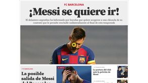 Imprensa internacional em choque com a decisão de Messi em sair do Barcelona