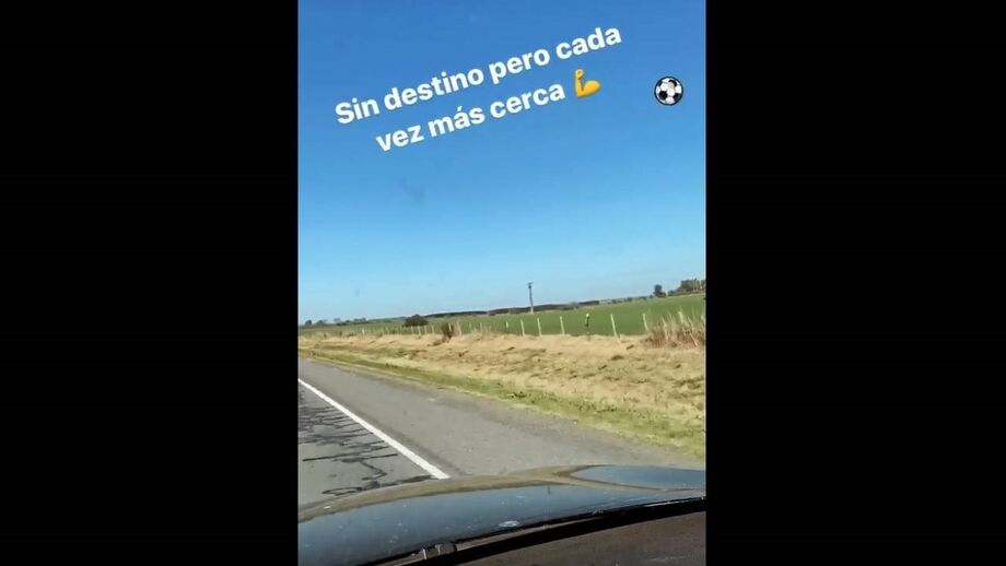 Avançado uruguaio publicou um vídeo curto nas redes sociais