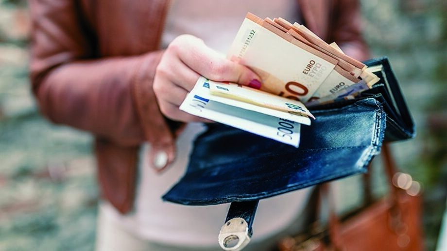 Dinheiro, notas, euros, dinheiro em notas