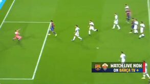 Grande jogada quase terminou no golo de Trincão pelo Barcelona