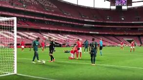 Jogador do Santos marca golaço antes do meio-campo na Copinha