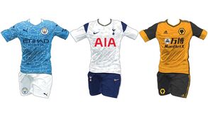 As camisolas de todas as equipas da Premier League