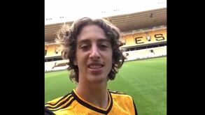 As primeiras palavras de Fábio Silva após assinar pelo Wolves: «Muito contente por estar aqui»