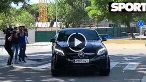 Messi foi o primeiro a chegar ao treino do Barcelona