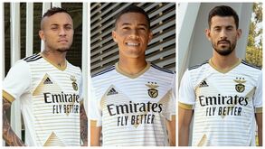 Everton, Vinícius ou Pizzi: jogadores do Benfica apresentam terceiro equipamento das águias