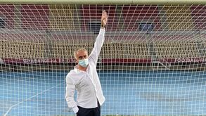 Mourinho e a baliza com 