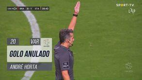 O golo anulado a André Horta que deixou jogadores do Sp. Braga estupefactos