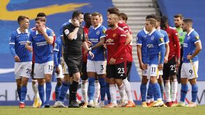 As imagens do surreal final do Brighton-Manchester United