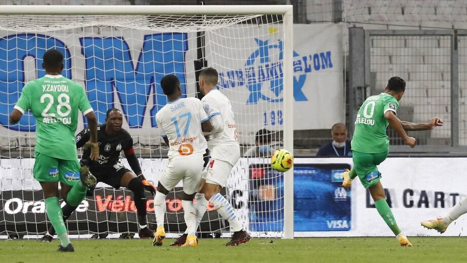 Marselha de Villas-Boas sofre primeira derrota na Liga francesa na receção ao St. Étienne