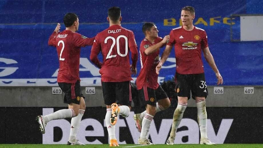 Bruno Fernandes foi poupado mas o United está nos