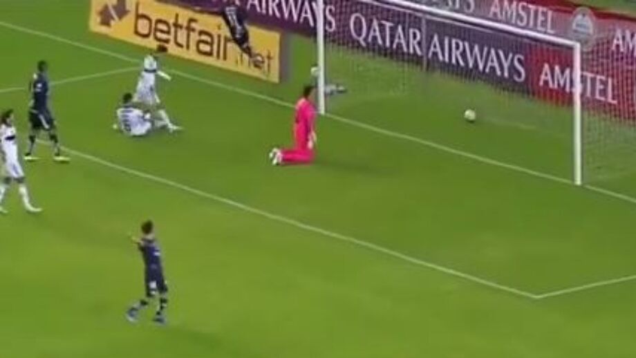 Câmaras de televisão captaram o momento