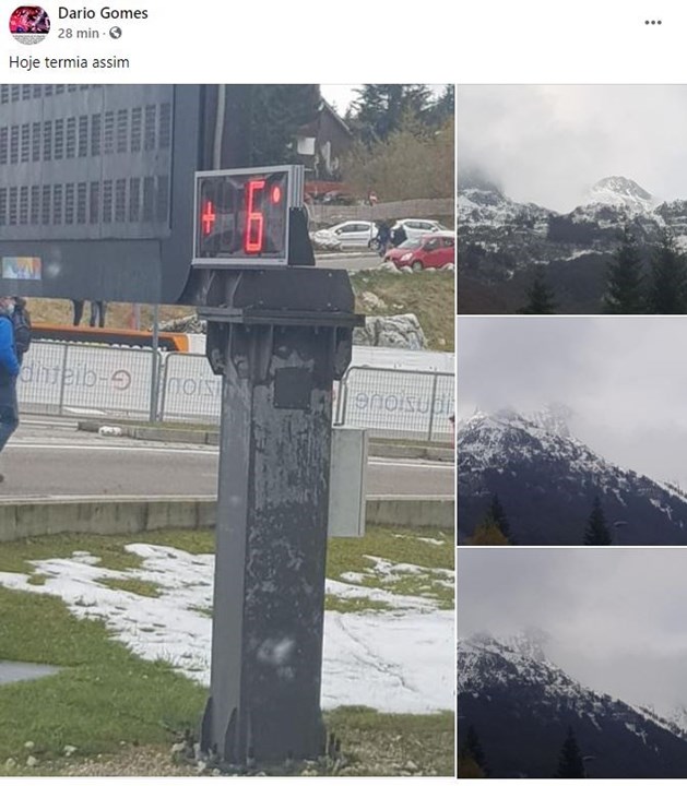 Images of the location of the finish line of the 15th stage