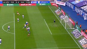 Marítimo abriu o marcador no Dragão mas árbitro anulou por fora de jogo de 9 centímetros