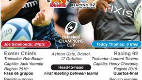 Râguebi: está a chegar a final da Taça dos Campeões Heineken 2020