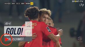 Waldschmidt não facilita e amplia a vantagem do Benfica após jogada brilhante de Darwin