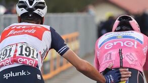 «O importante foi termos dado tudo. Boa sorte»: A mensagem de Nibali para João Almeida 