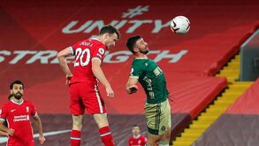 Diogo Jota marcou desta forma o golo da vitória do Liverpool