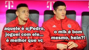 Disseram que Pedro do Flamengo era melhor do que Lewandowski e os memes multiplicaram-se