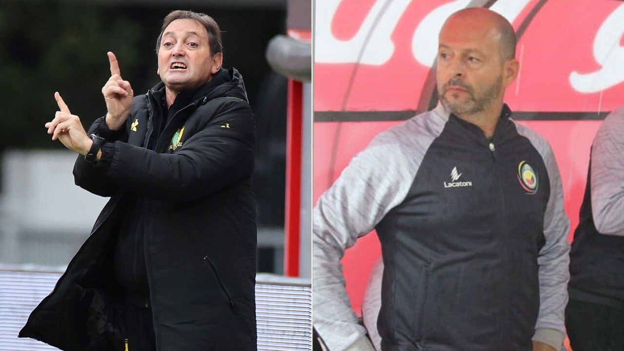 António Conceição (à esquerda) enfrenta Luís Gonçalves (à direita)