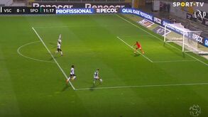 Nuno Santos colocou assim o Sporting em vantagem em Guimarães