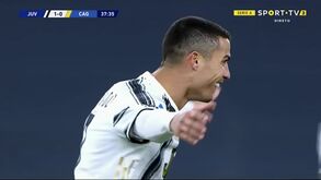 Um golo 'vintage' de Cristiano Ronaldo: foi assim que CR7 quebrou a resistência do Cagliari
