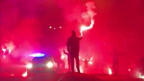 No Name Boys desrespeitaram recolher obrigatório e lançaram pirotecnia nas ruas de Paredes