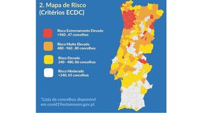 Conheça aqui a lista completa de concelhos e saiba qual o risco na sua zona