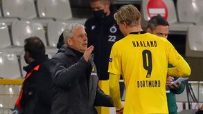 Haaland marcou quatro, foi substituído e saiu irritado com o treinador