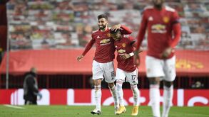 Bruno Fernandes explica por que deu o penálti a Rashford quando tinha o hat trick à mercê