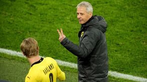 Haaland voltou a dar cartas na Champions e o treinador do Dortmund atirou: «Só dois?»