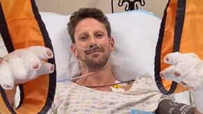 A primeira mensagem de Grosjean após o assustador acidente no Bahrein