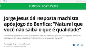 Imprensa brasileira faz eco da flash-interview de Jorge Jesus e fala em 