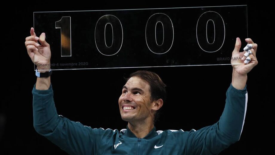 Rafael Nadal é o quarto tenista a chegar aos 1000 triunfos