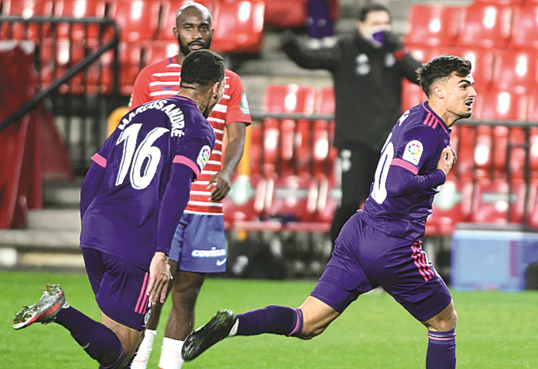 EXPLOSÃO. Jota celebrou contra o Granada