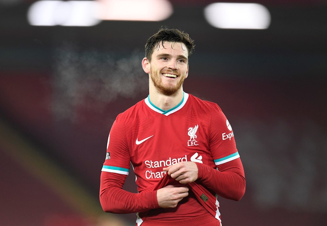 34 ° - Andrew Robertson (Liverpool)