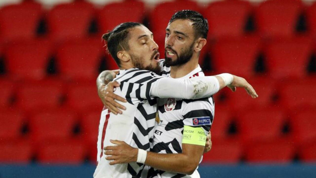 Alex Telles e Bruno Fernandes