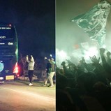 Adeptos do Sporting 'escoltaram' autocarro da equipa entre Alcochete e Alvalade