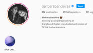 Bárbara Bandeira mudou foto de perfil