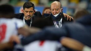 Sérgio Conceição e o discurso de Pinto da Costa na roda: «Sentimos o peso da presença dele»