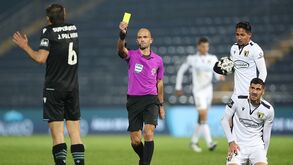 Luís Godinho no jogo em Famalicão