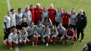 Equipa feminina do Benfica recebe apoio de peso antes do jogo com Chelsea