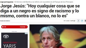 Palavras de Jorge Jesus sobre o racismo tiveram eco internacional