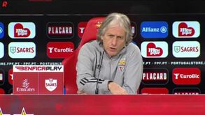 Jorge Jesus: «Benfica teve ataque posicional forte. 'Ah, mas foi contra o Vilafranquense'. A defender foram iguais ao Paços»
