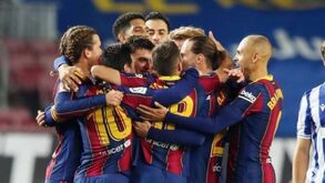 A publicação de Messi após a vitória sobre a Real Sociedad que até o Barcelona reagiu