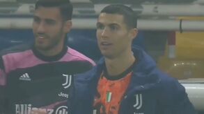 Até fez eco: a reação de Cristiano Ronaldo ao golo de Morata
