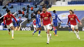 «Continua a ser um herói»: imprensa inglesa elogia exibição de Bruno Fernandes