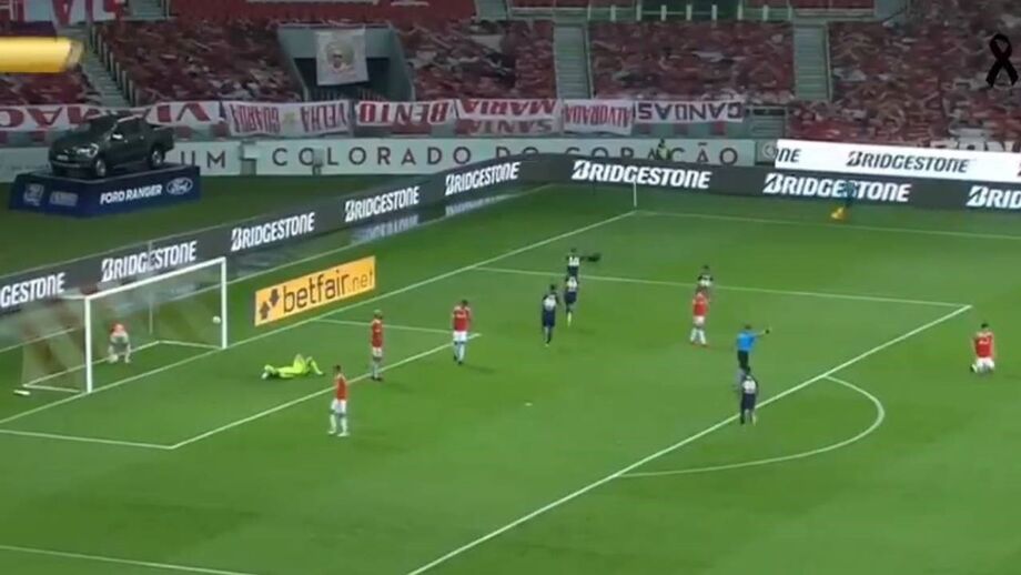 No jogo da Taça Libertadores frente ao Internacional