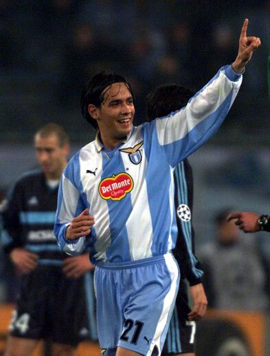 Simone Inzaghi (Lazio) vs Marselha - 1999/00