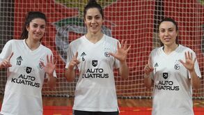 Ana, Sara e Inês: sinónimos de troféus no futsal feminino do Benfica
