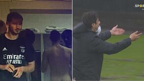 Imagens da Sport TV captam jogadores do Benfica nus no balneário e Rui Costa fica indignado
